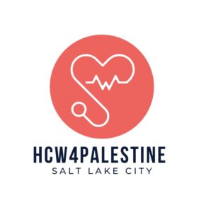 Logo for Healthcare Workers for Palestine - Salt Lake City