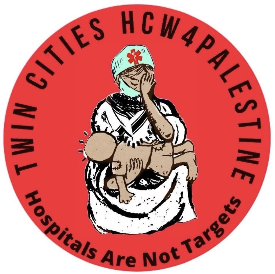 Logo for Healthcare Workers for Palestine - Twin Cities