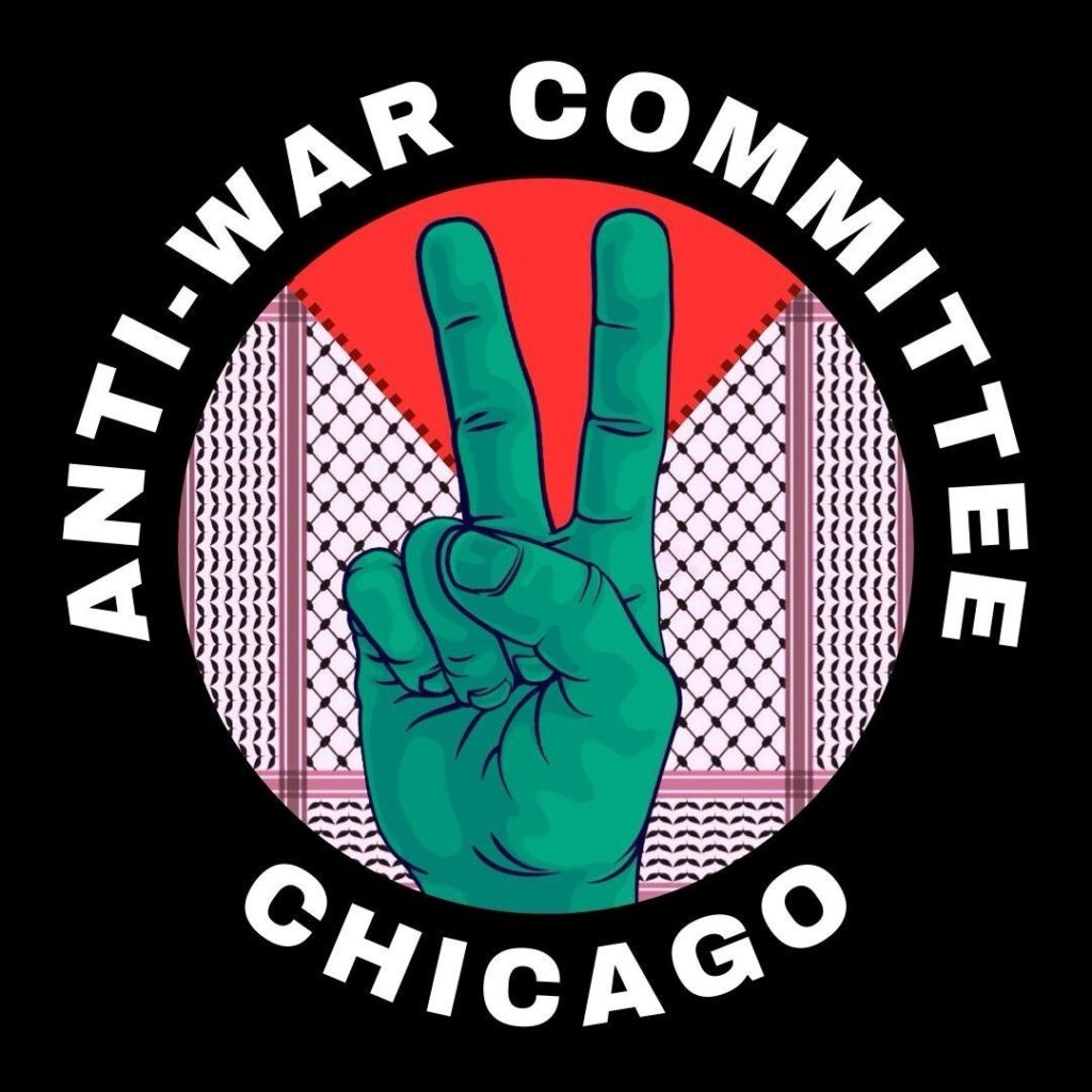 Logo for Anti-War Committee Chicago